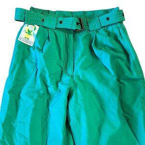 Vintage 80’s Outrage Italian Green Snow Pants